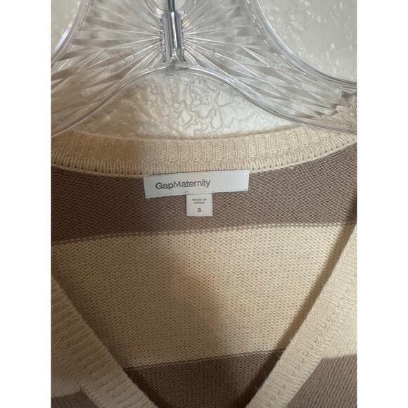Gap Maternity Neutral Striped Sweater Size S - Picture 2 of 4
